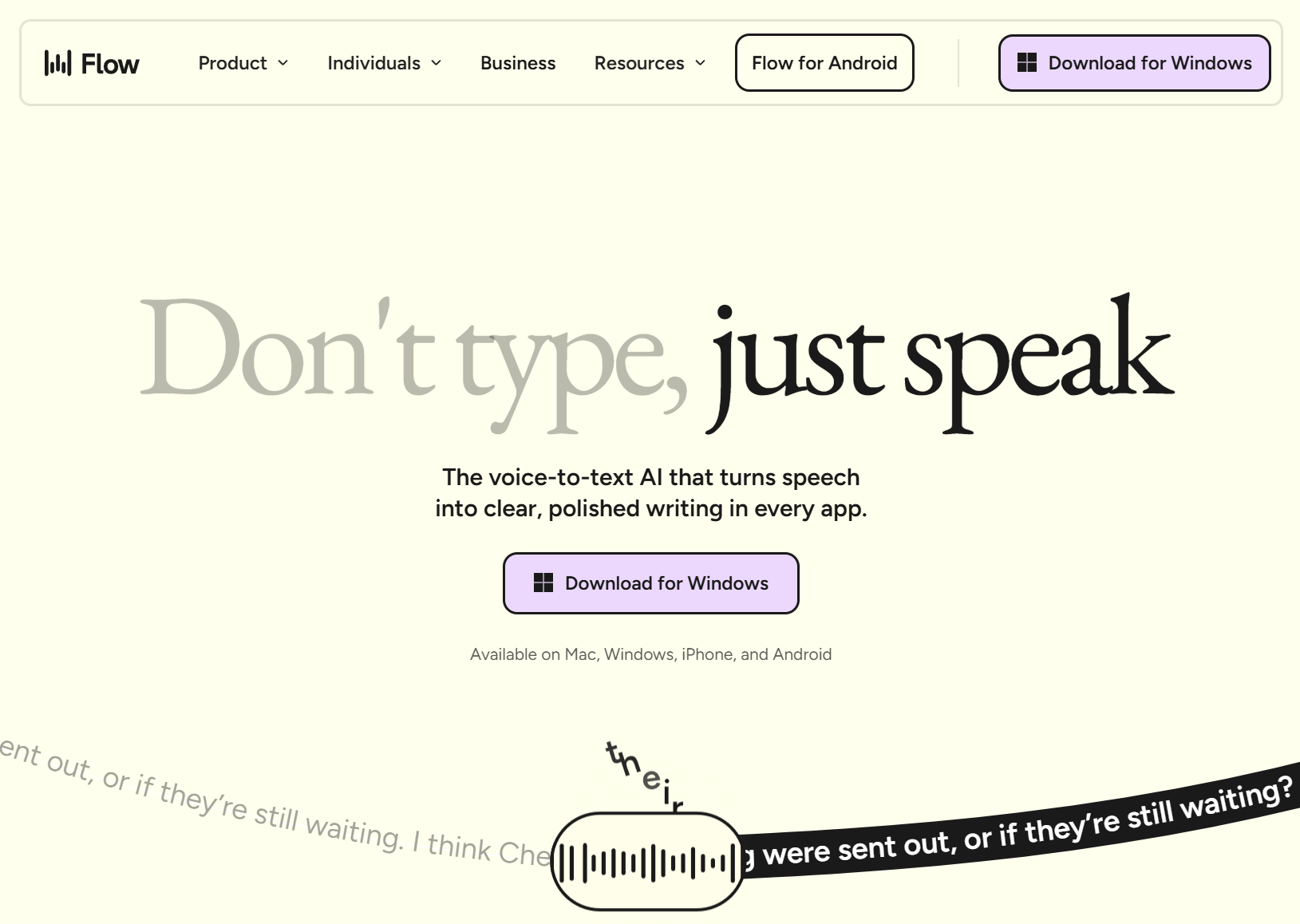 Wispr Flow voice dictation tool for law firm content writing